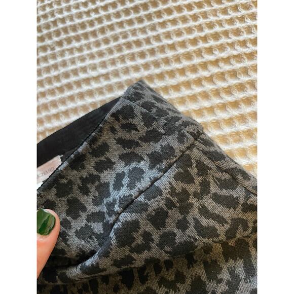John Paul Richard Y2K Cheetah Print Black & Gray Mini Pencil Skirt Size Large - Picture 5 of 10